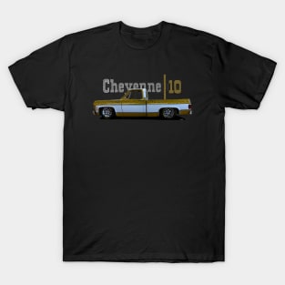 1973 Slammed Chevy C10 Cheyenne Squarebody Truck T-Shirt